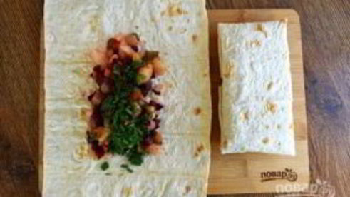 винегрет в лаваше