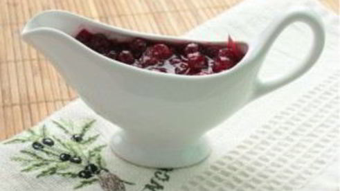 брусничный соус к мясу без вина