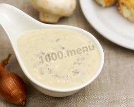 Грибной соус с шампиньонами и сливками