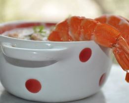 Креветочный соус-дип с голубым сыром