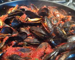 Соус для мидий в створках