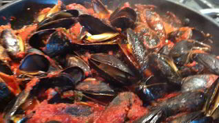 Соус для мидий в створках