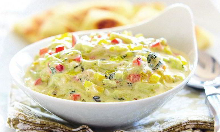 Рецепт цацики с перцем и питой