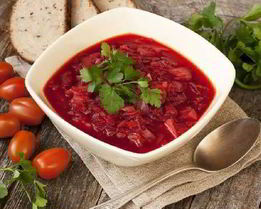 Ароматный овощной борщ