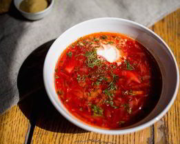 Борщ из языка