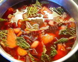 Борщ холодный костромской