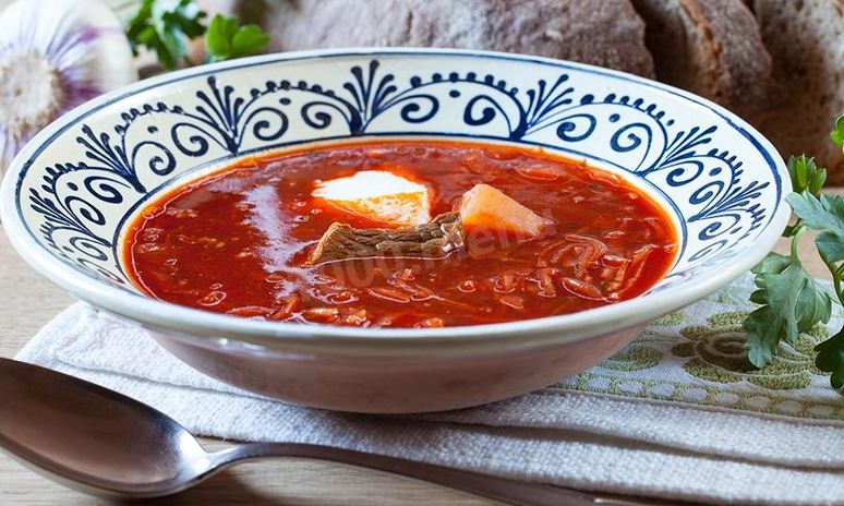 Рецепт борща классического с салом, говядиной и картошкой