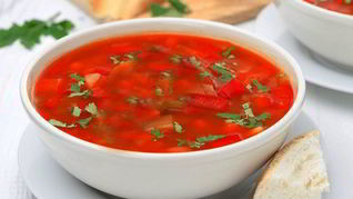 Борщ постный вкусный