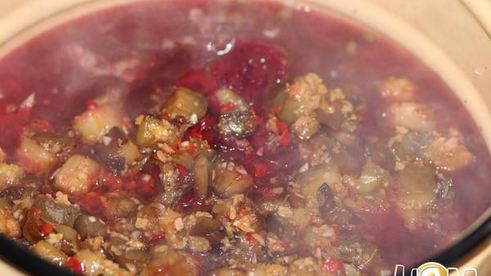 борщ с баклажанами