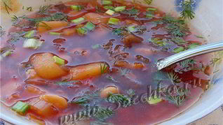 Борщ с фасолью