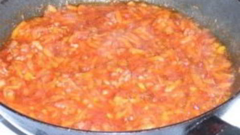 борщ с галушками