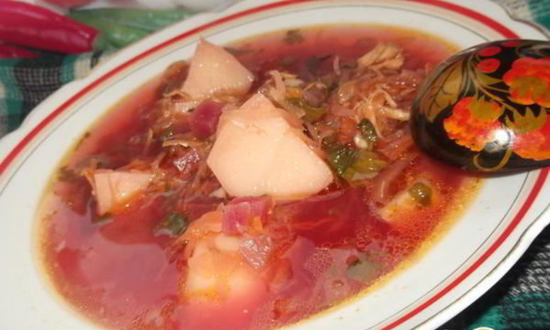 Рецепт борща с квашеной капустой