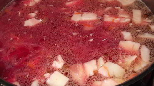 борщ с квашеной капустой