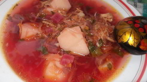борщ с квашеной капустой