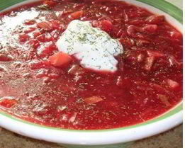 Борщ с лимоном