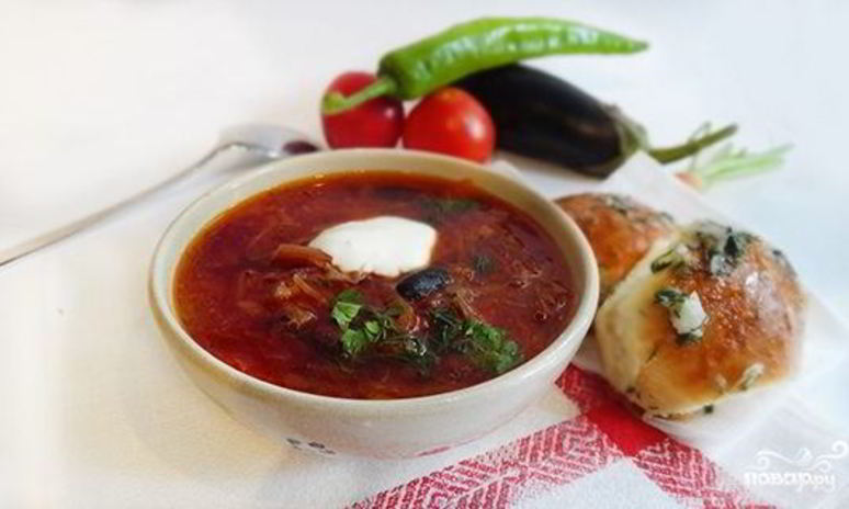 Рецепт борща с пампушками