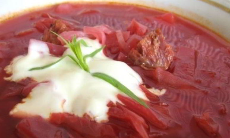 Рецепт борща с подкопченными ребрышками