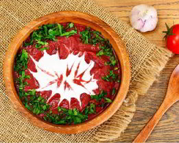 Борщ с пюре