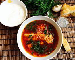 Борщ с ребрышками