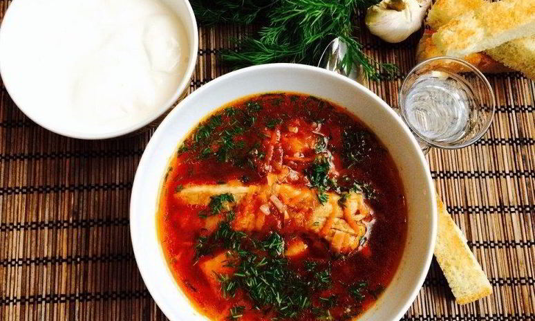 Рецепт борща с ребрышками