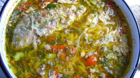 борщ с рыбой