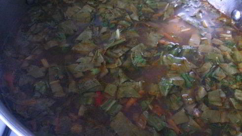 борщ с щавелем и фасолью