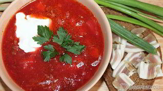 Борщ с тушенкой