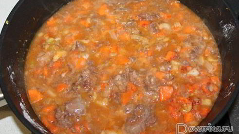 борщ с тушенкой