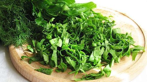 борщ с яйцом и со щавелем