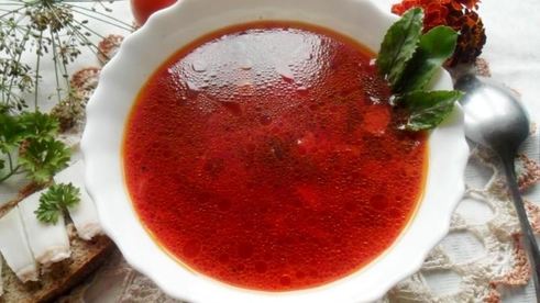 борщ со свекольной ботвой в мультиварке