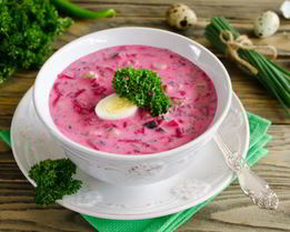 Холодный борщ из свеклы
