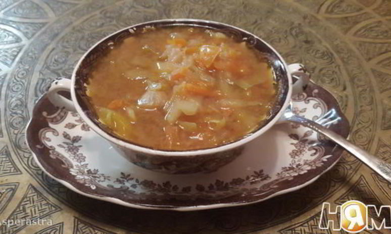 Рецепт осеннего желтого борща