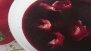 Польский борщ на свекольной закваске с сухими грибами