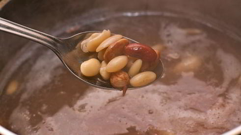 постный борщ с фасолью