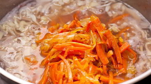 постный борщ с фасолью