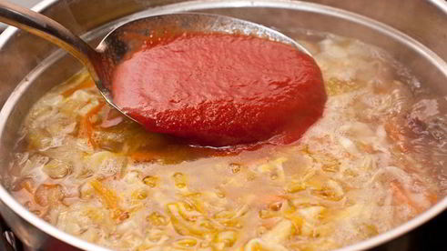 постный борщ с фасолью