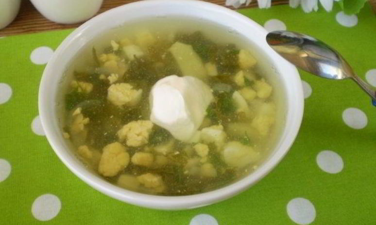 Рецепт постного зеленого борща