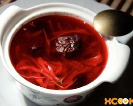 Вегетарианский борщ с черносливом