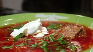 Вкусный борщ с говядиной