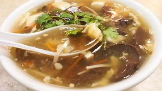 Грибной суп на курином бульоне