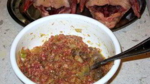 каппеллетти в бульоне и фаршированные голуби