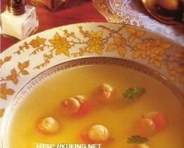 Морские гребешки в чесночном бульоне