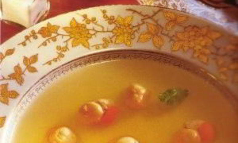 Рецепт морских гребешков в чесночном бульоне