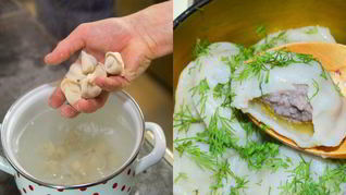 Пельмени с бульоном