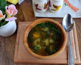 Суп из щавеля на курином бульоне