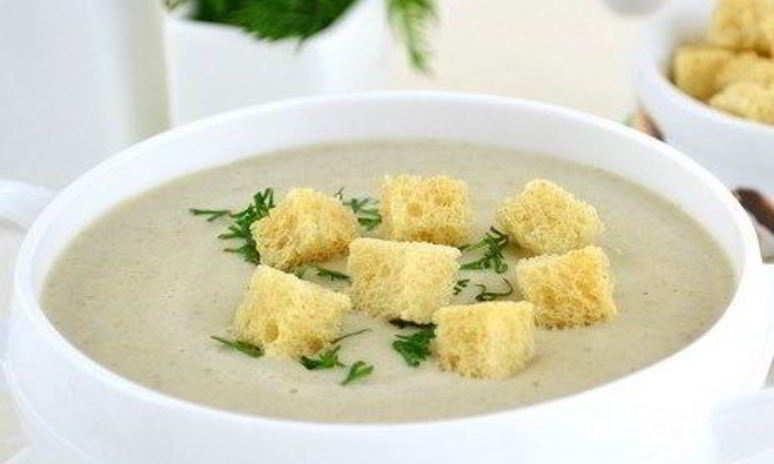 Рецепт супа-крема из опят на курином бульоне
