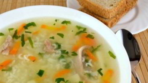суп на курином бульоне