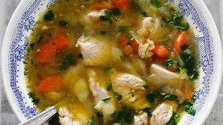 Чечевичный суп с курицей