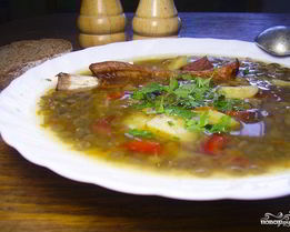 Чечевично-гороховый суп