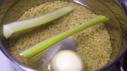 чечевично-гороховый суп